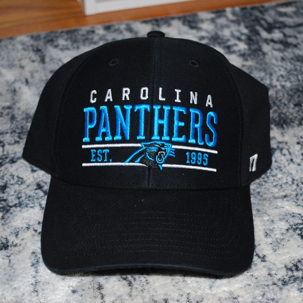 47 NFL Carolina Panthers Black/Blue Football Hat